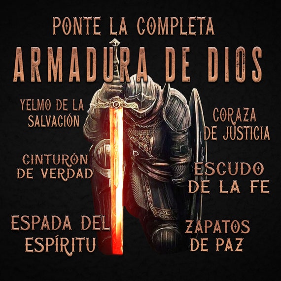 Armadura De Dios PNG Sublimation Design, Hombre De Dios Design, Bible Verse Ephesians, Man Of God Png, Ephesians 6, Spanish Christian Shirt