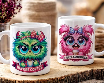 Sarcastic Before Coffee Mug Wrap, 11oz & 15oz Funny Coffee Mug Wrap PNG Sublimation, Caffeine Humor, Coffee Addict 2 Side Mug Sublimation