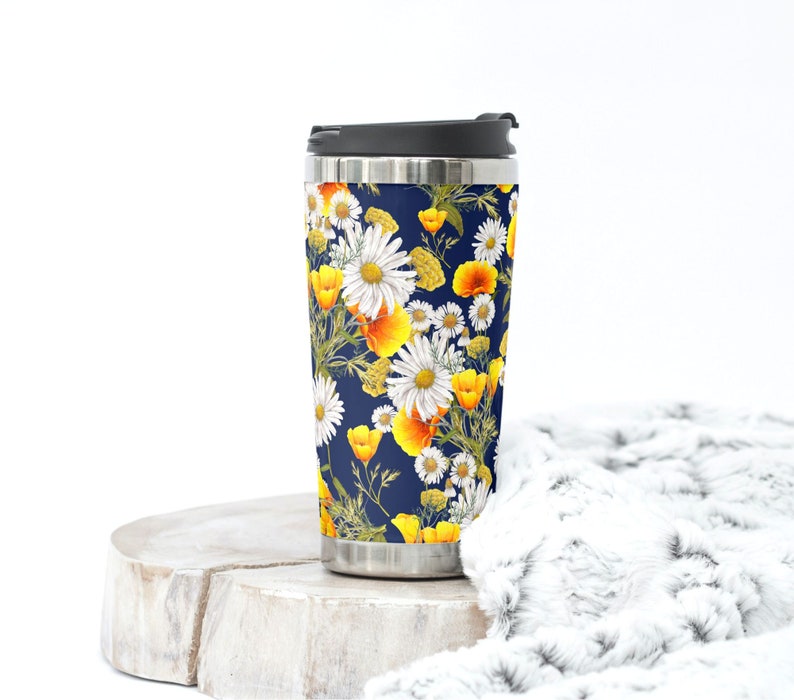 Shabby Chic Flowers Tumblers 20oz Skinny Tumbler Wrap Flowers Etsy