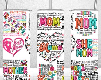 Mama Wertschätzung 20 Unzen Skinny Tumbler, Muttertag Tumbler Wrap, Best Mom Tumbler Wrap, Mutter Geschenk Tumbler PNG Dateien Digitaler Download