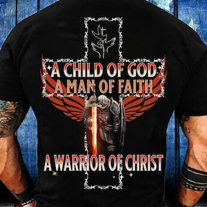 A Child of GOD PNG Sublimation Design, Armor of GOD Png , Christian Gift, A Warrior Of Christ Jesus Shirt Christian Graphic Tee