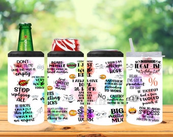 Funny Office 4 in 1 Can Cooler PNG, Sarcastic 4 in 1 Can Cooler Designs Cup Wrap, Funny Cup Wrap, Funny Coworker Gift, PNG Digital Download