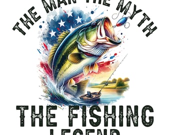 Der Mann der Mythos Die Fischerlegende Png, lustiges Fischen-Leben-Hemd, Mann-Fischen-Hemd, Fischer Png, lustiges Fischen PNG digitaler Download