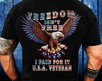 Freedom Isn't Free PNG | Sublimation Design Download | Png File Instant Downloads | Veterans Gift | Patriotic Png | Memorial Day PNG