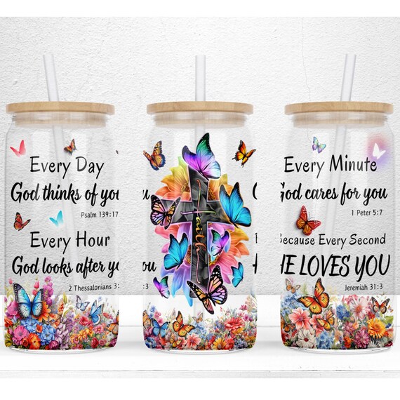 Faith Based Christian Libbey Glass Cup Faith Based Christian Libbey Glass Cup