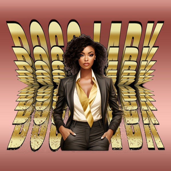 Mirror Text Boss Lady Afro Woman Png Sublimation Design, Boss Woman Png, Business Woman Png, Afro Woman Png, PNG File Digital Download