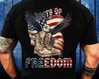 Roots Of Freedom PNG Sublimation Design Download, American Freedom Png, Png Instant Download, Veterans Gift, Patriotic Png , Free Land Png