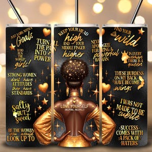 Starke Frau Tumbler Wrap, 20 Unzen Skinny Tumbler, Boss Babe Becher Design, Boss Lady Tumbler Wrap, Mädchen Boss Png - NUR PNG digitaler Download