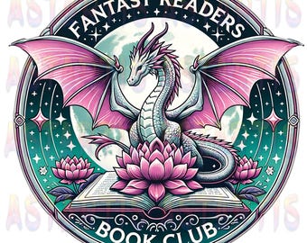 Fantasy Readers Book Club PNG Sublimation Design, Romantasy, Bookish PNG, Romantasy Reader, Fantasy Reader Png, Book Club Png Digital File