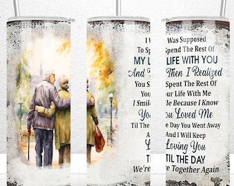 Custom Personalized Old Couple Tumbler, Couple Tumbler Valentines Day Sold By Betta Worrisome