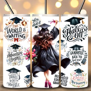 2025 Graduation Tumbler Wrap, Graduation Tumbler Gift, 20oz Skinny Tumbler Sublimation, Senior 2025 Tumbler Wrap, PNG Files Digital Download
