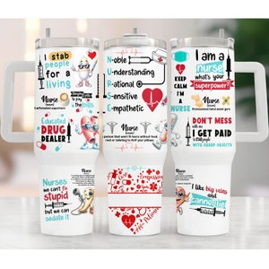 Funny Nurse Tumbler Wrap 40oz Tumbler Design, Funny Tumbler Wrap, Nurse 40oz Tumbler, Sarcastic Nurse, Nurse Life PNG Digital Download