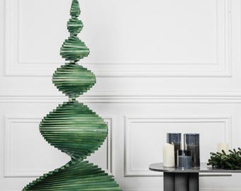 Light green tree, large Christmas tree, fake Christmas tree, pallet Xmas tree, solid wood tree, eco-friendly tree, faux green Christmas tree