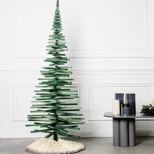 Pallet Christmas tree, handmade green holiday tree, fake Christmas tree, large Christmas tree, farmhouse Christmas, indoor tree decor