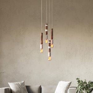 Pendant bulb light, sconce bulb light, driftwood chandelier, hanging wooden lamp, branch pendant lamp, rustic ceiling light, unique fixture