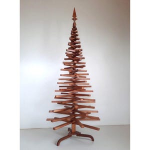 Unique wooden family Christmas tree Scandinavian christmas decorations ornament Handmade pallet christmas tree Ecological Christmas tree