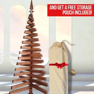 Árvore de Natal alternativa ecológica, grande árvore de Natal, grande árvore de Natal de madeira minimalista, presente de ano novo para casa, árvore de Natal marrom