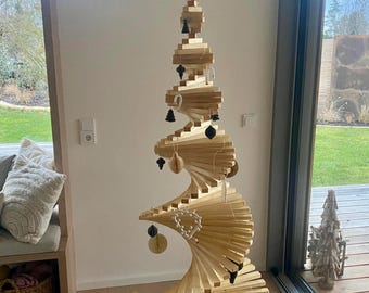 Fake Christmas tree, large holiday tree, wood trees Xmas, New Year symbol, pallet Xmas tree, indoor home tree, eco friendly tree, Xmas decor
