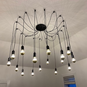 6-18 Light Spider Pendant Chandelier, Minimalist pendant light, Octopus chandelier Ceiling lamp, Multiple adjustable personalized lighting