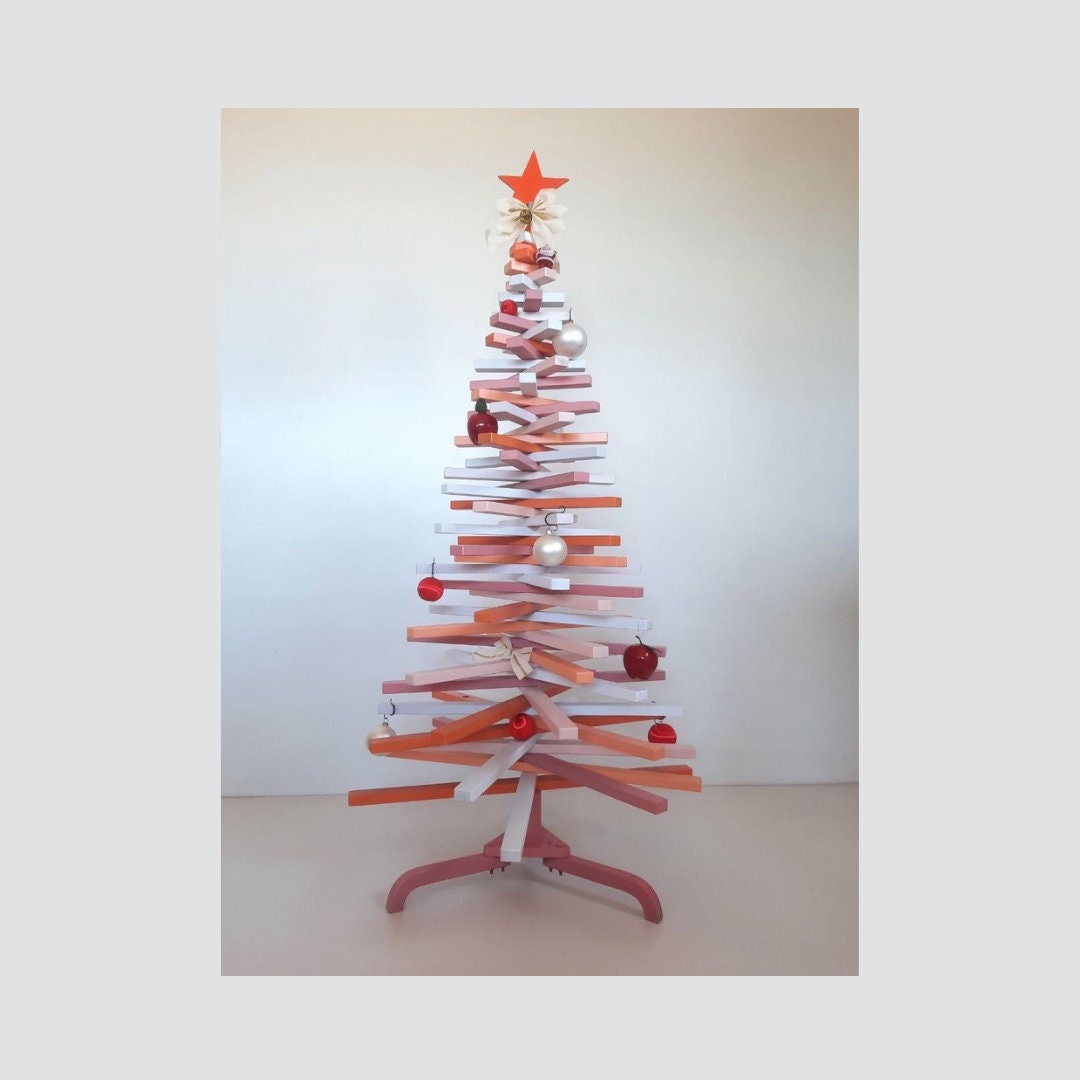 Rainbow Handmade Christmas Tree 2021-2022 Wooden Handmade | Etsy Hong Kong