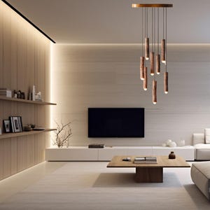 Driftwood led kitchen chandelier, pendant lighting, ceiling lights, hanging wooden fixtures, dining room decor, branch wooden chandelier