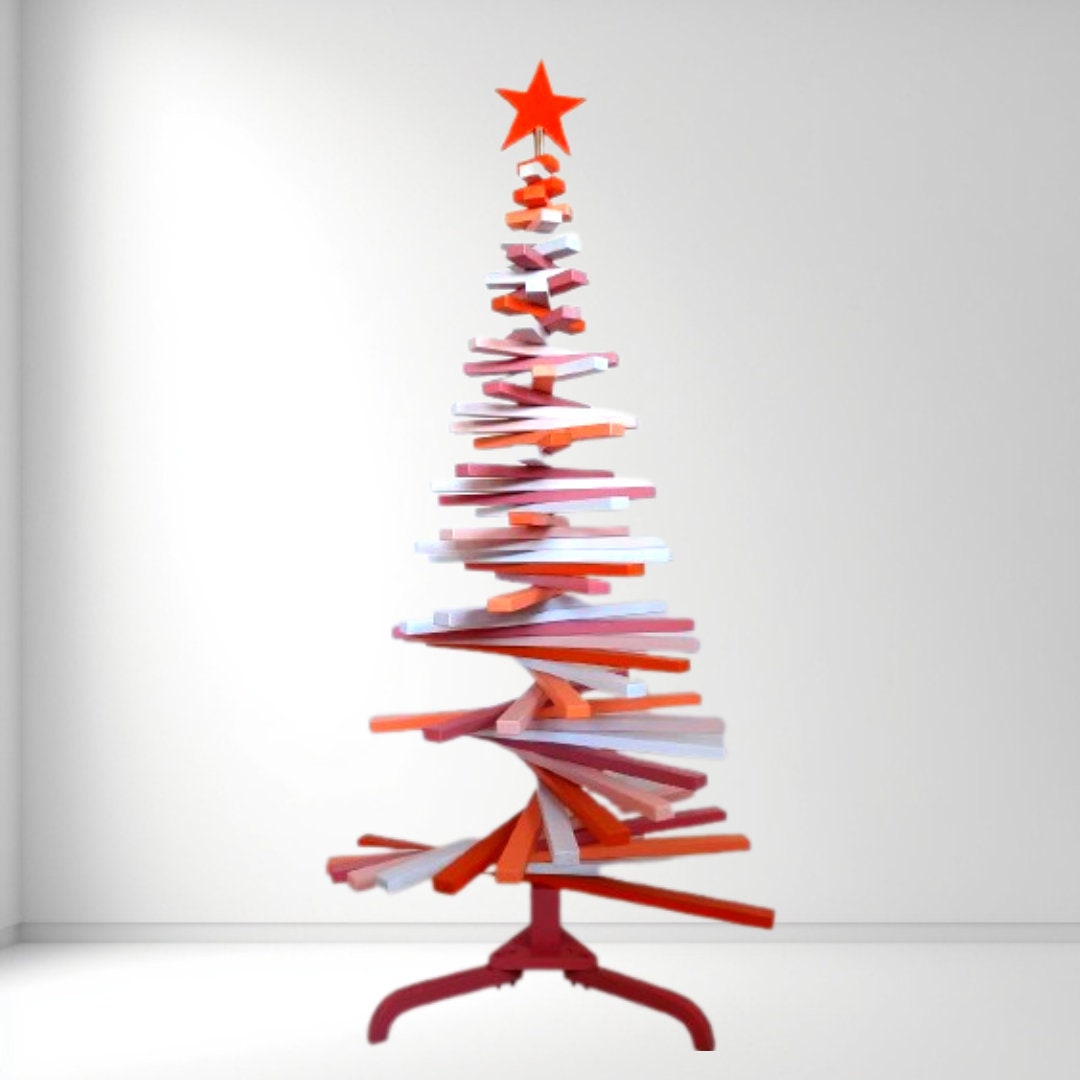 デザイナーによるユニークなクリスマスツリー 2025-2026 レインボー