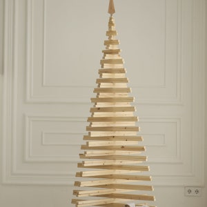 Árvore de Natal de madeira ecológica, decorações de Natal, grande árvore de Natal, símbolo de Ano Novo, presente de Natal, árvore de Natal para a família