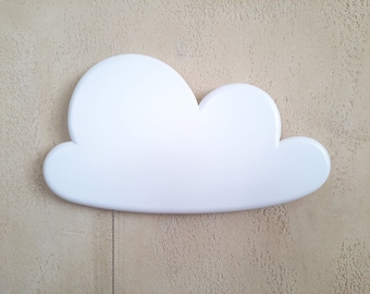 Cute wooden cloud lamp, wooden wall light, neutral nursery lamp, cloud wall lamp, baby night light, nursery wall decor, baby shower gift