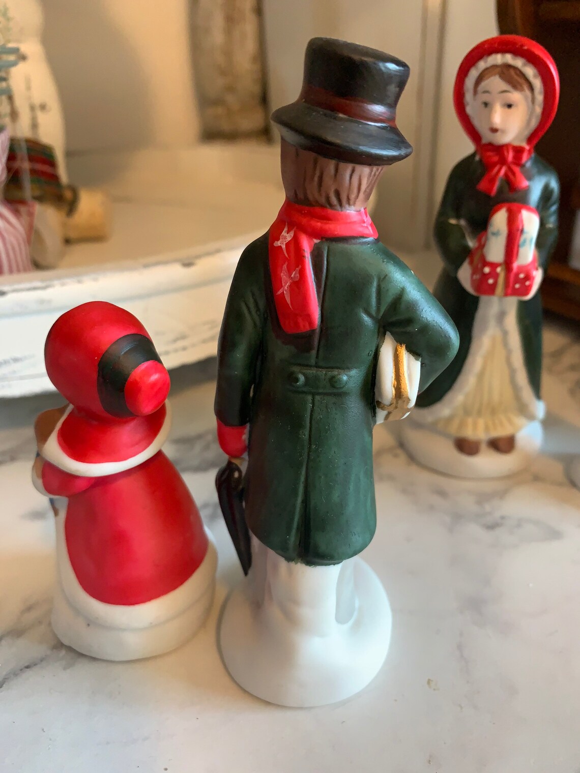 Christmas Carolers Caroling Figurines Set of Four Porcelain Etsy Christmas Caroling Figurines