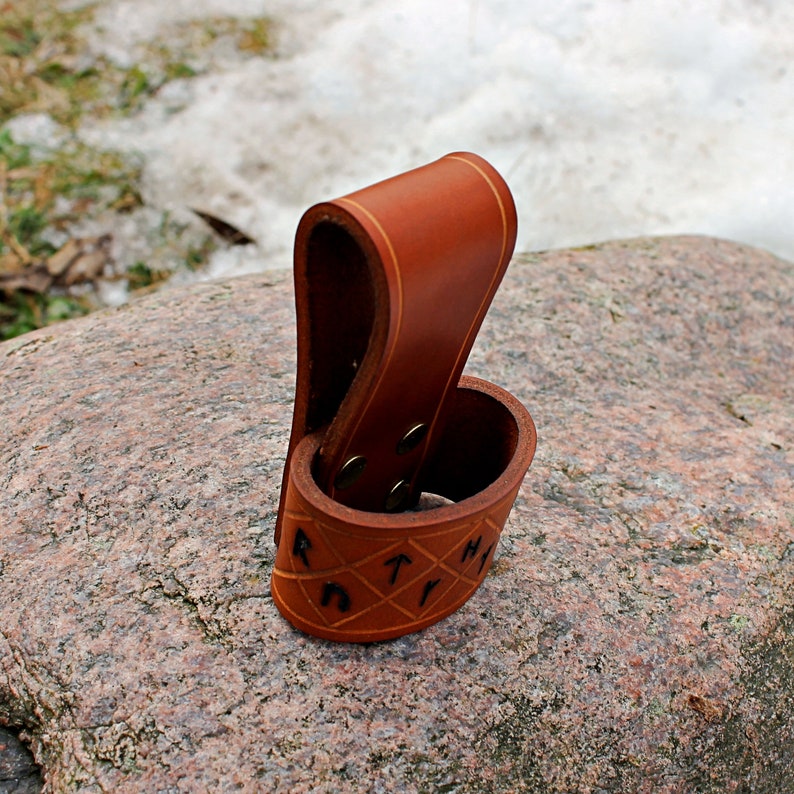 Handmade Axe Holder Runic / Axe Belt Loop / Viking Axe Holster Etsy
