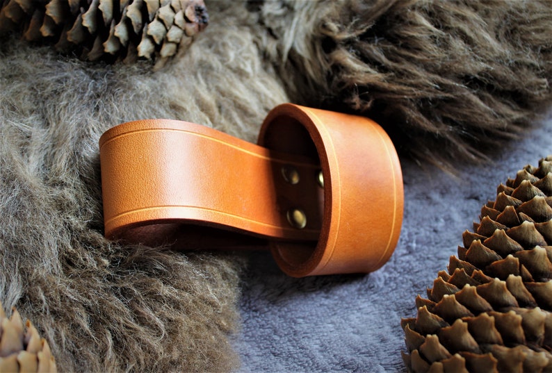 Handmade Viking Leather Axe Holder / Tool Belt Loop / Military Etsy
