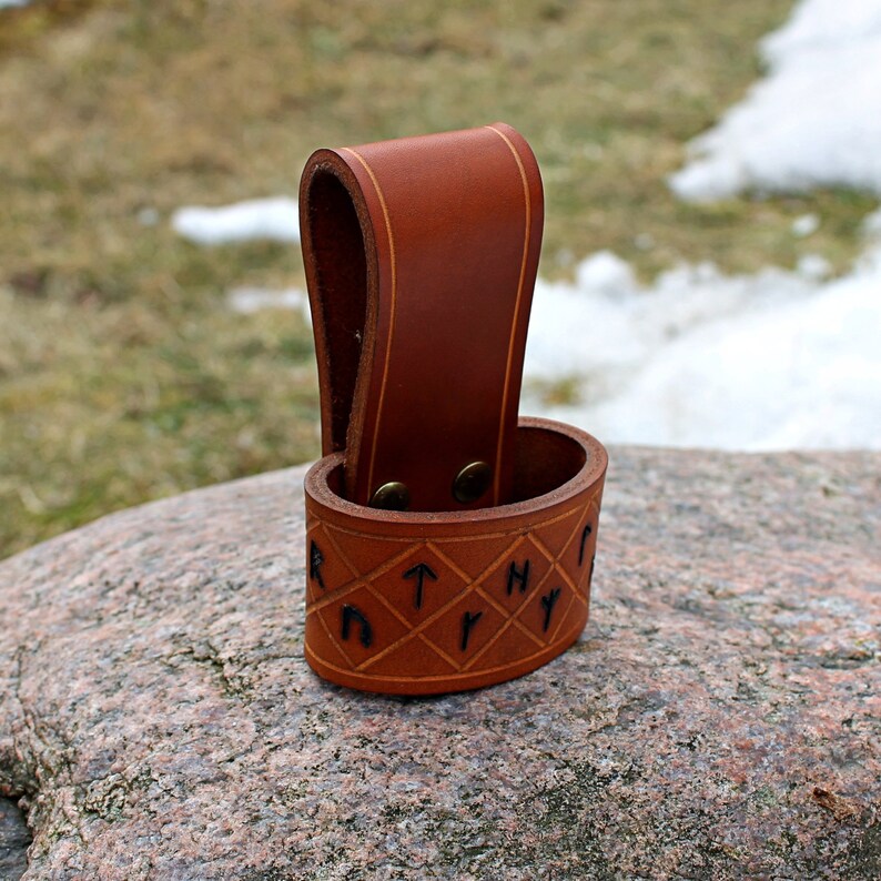 Handmade Axe Holder Runic / Axe Belt Loop / Viking Axe Holster Etsy