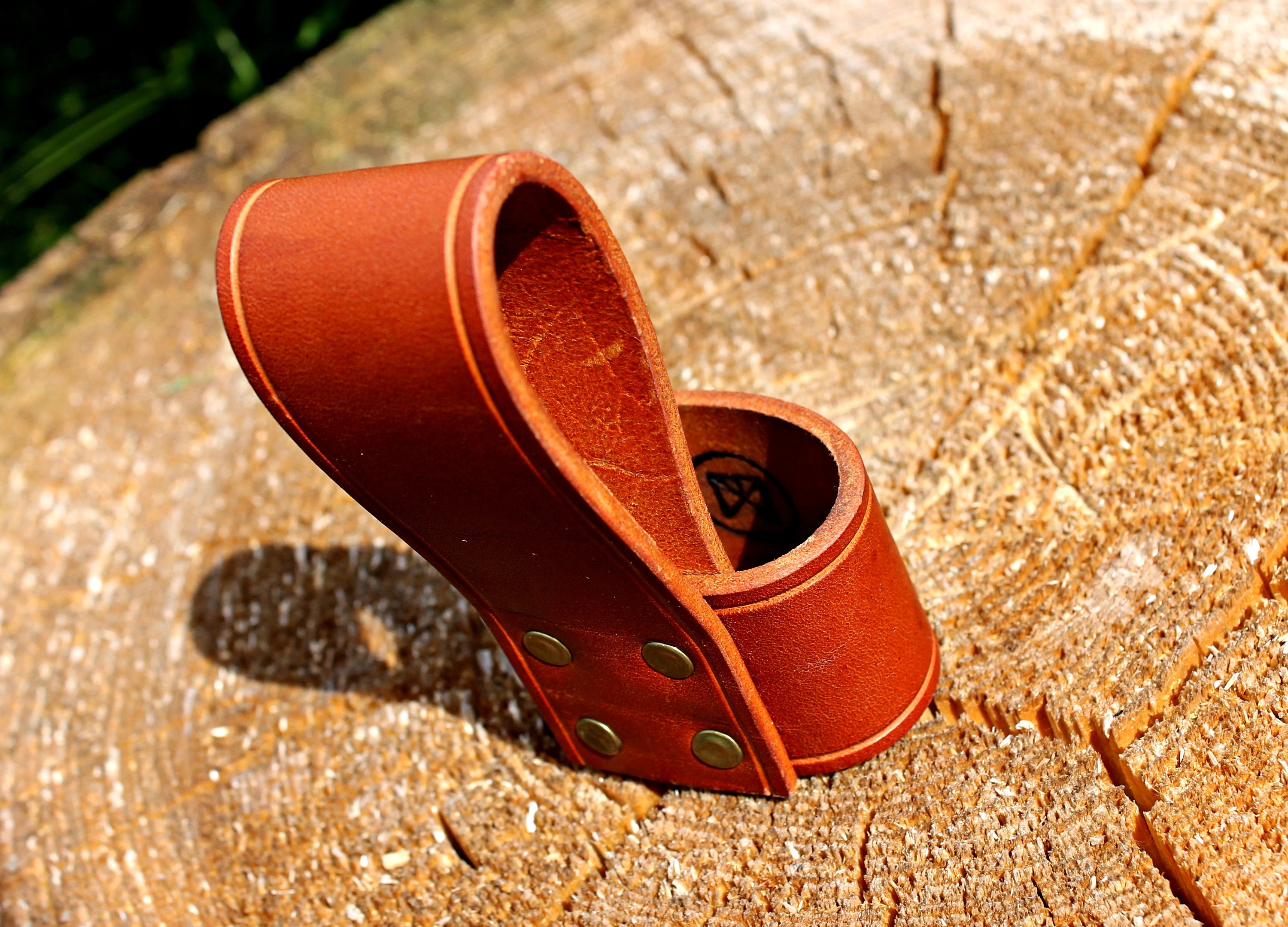 Handmade Viking Leather Axe Holder / Tool Belt Loop / Military Etsy