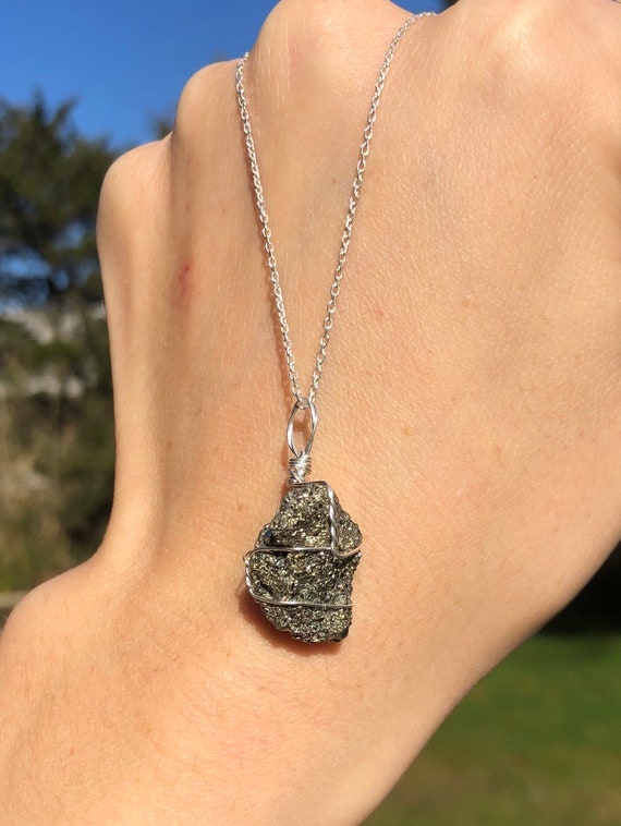 Pyrite crystal pendant deals