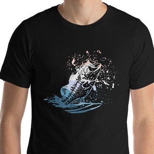 Bass Fishing Short-Sleeve T-Shirt - Fishing Graphic Tee, Present for Fisherman, Men's Fishing Tee