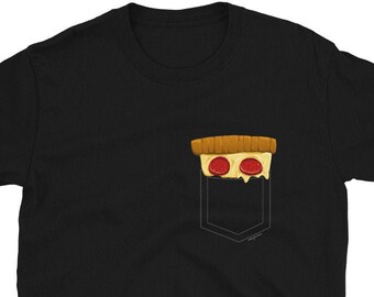 Pizza Shirt - Pizza Pocket Slice T Shirt - Pizza Lover, Funny Pizza Slice Tee, Pizza Shirt, Funny Pizza T-Shirt, Best Pizza Shirt