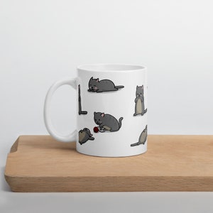 Cute Cat Mug - Cat Mug, Cat Lover Mug, Gifts For Cat Lovers, Crazy Cat Lady, Cat Coffee Mug, Cat Coffee Cup