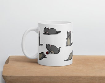 Cute Cat Mug - Cat Mug, Cat Lover Mug, Gifts For Cat Lovers, Crazy Cat Lady, Cat Coffee Mug, Cat Coffee Cup