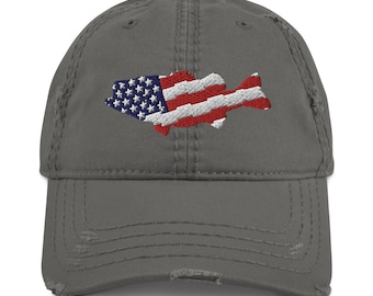 Bass Angelhut - American Bass - Angeln Geschenk, Bass Angeln Geschenk, Angelmütze, Fischer Geschenk, Angeln Geschenk für Männer