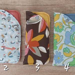 étuis à lunette molletonnés, pochettes à lunettes, fleuri, vintage, enfant, idée cadeau, anniversaire