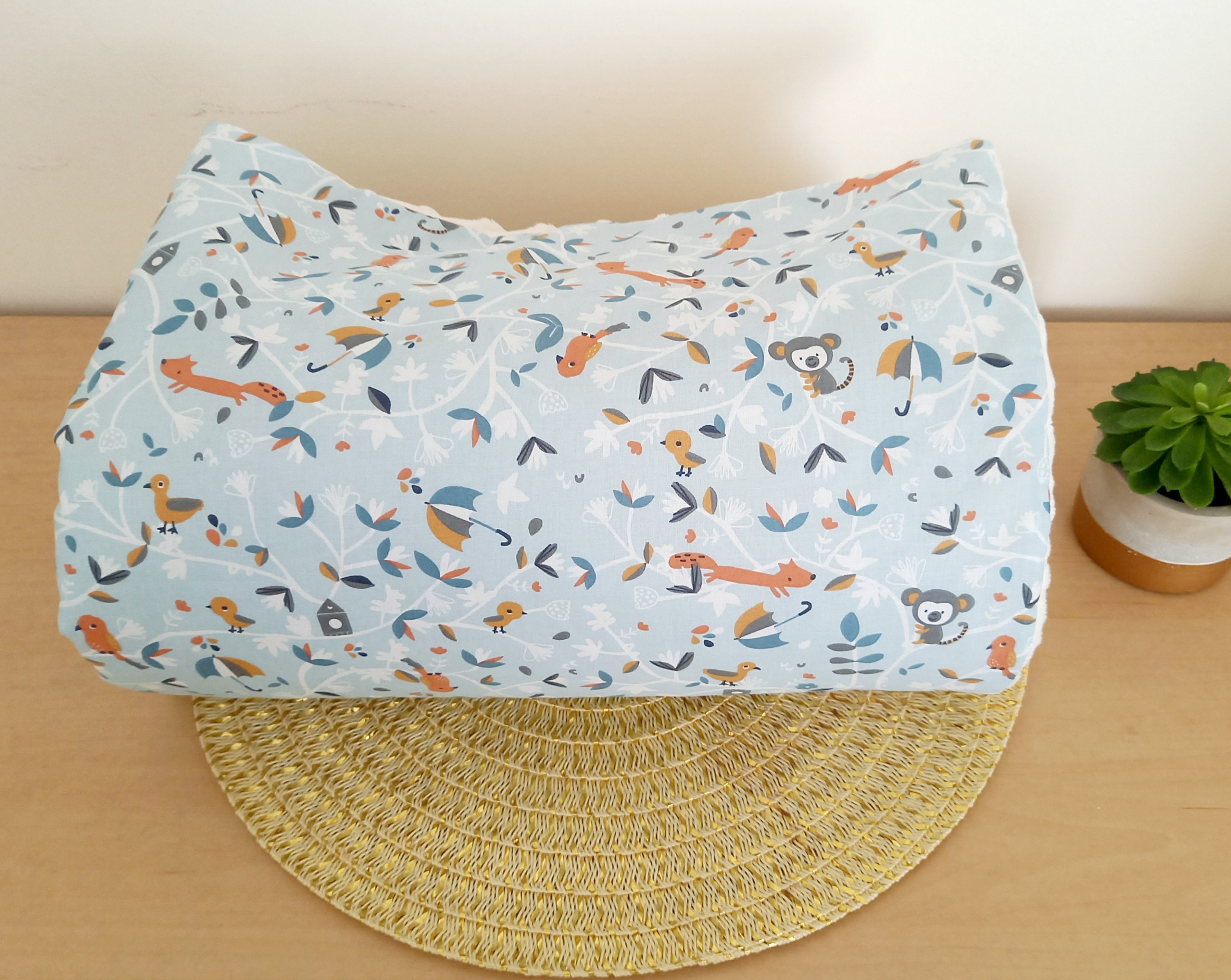 Couverture Bébé Enfant Singe Coton et Minky