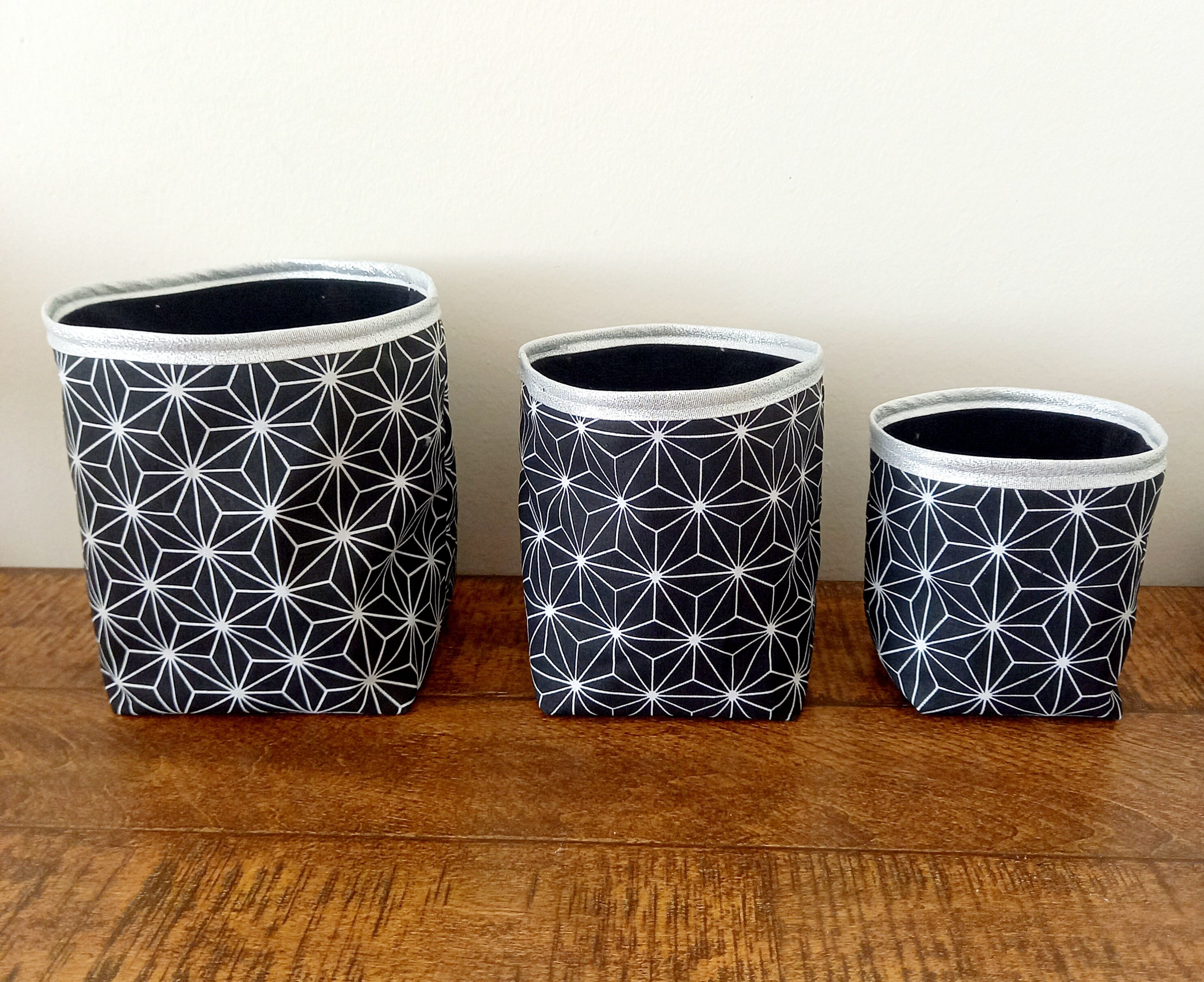 Panières de Rangements Graphique Noir