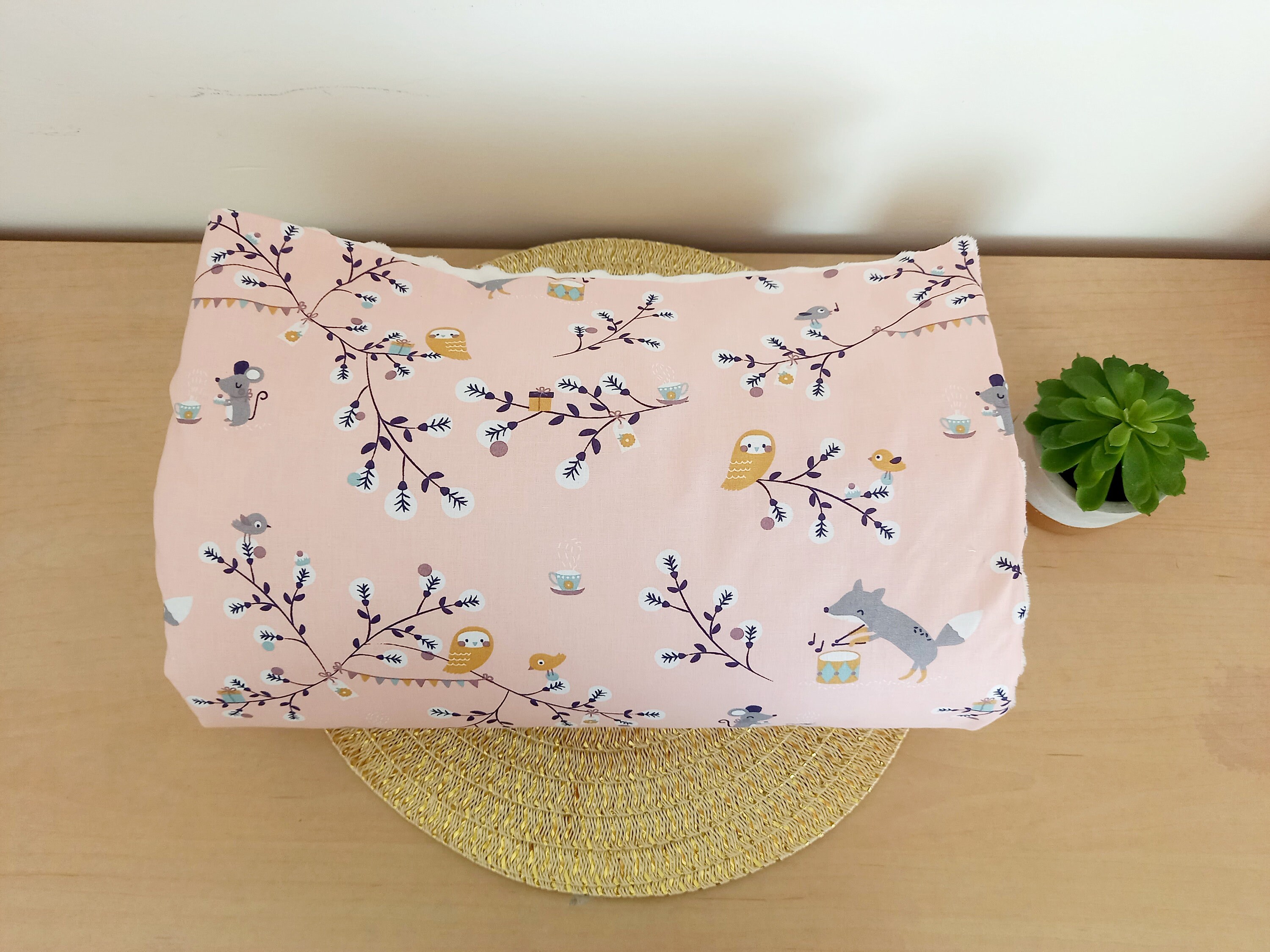 Couverture Bébé Enfant Renarde Coton et Minky