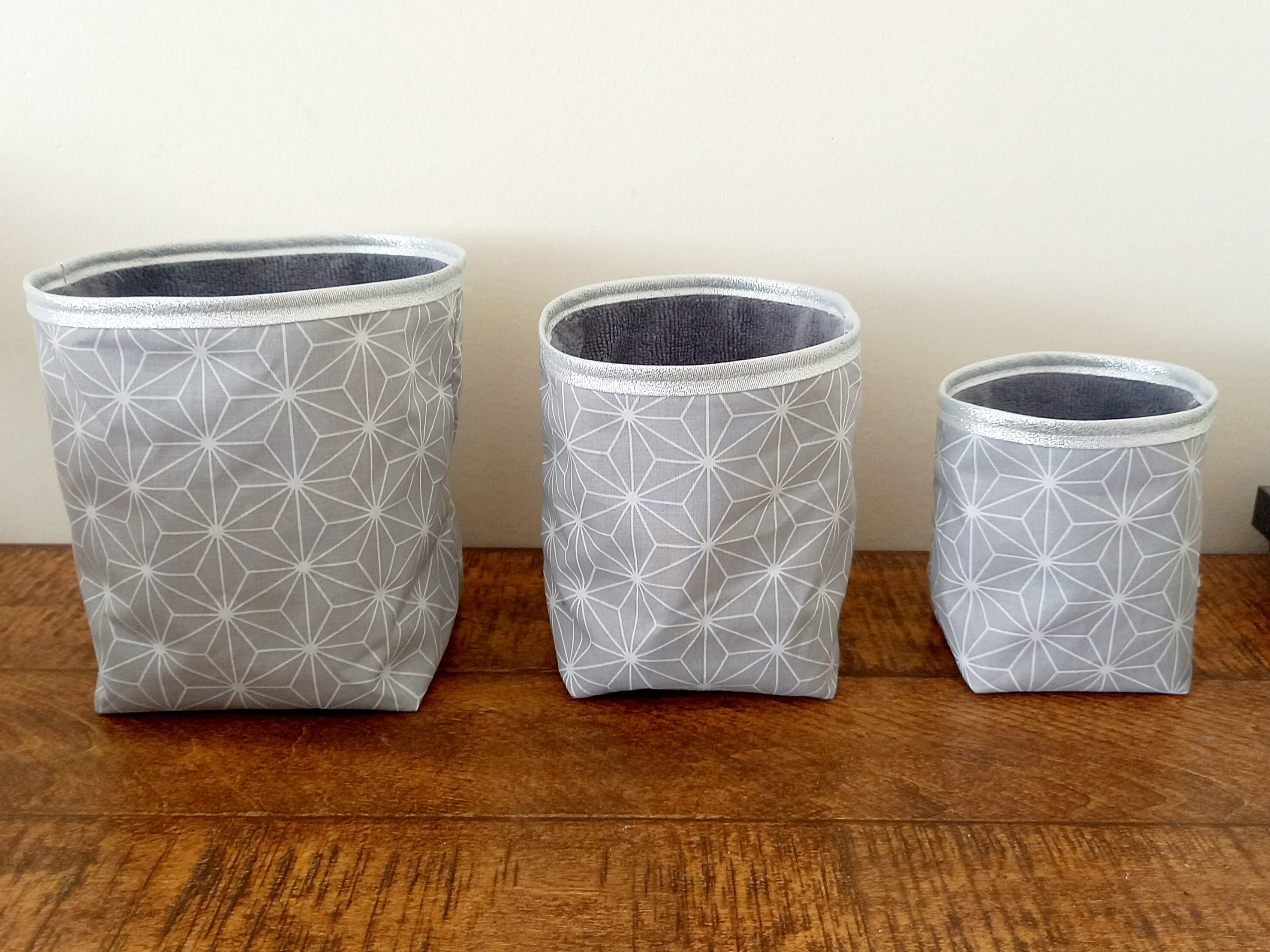 Panières de Rangements Graphique Gris