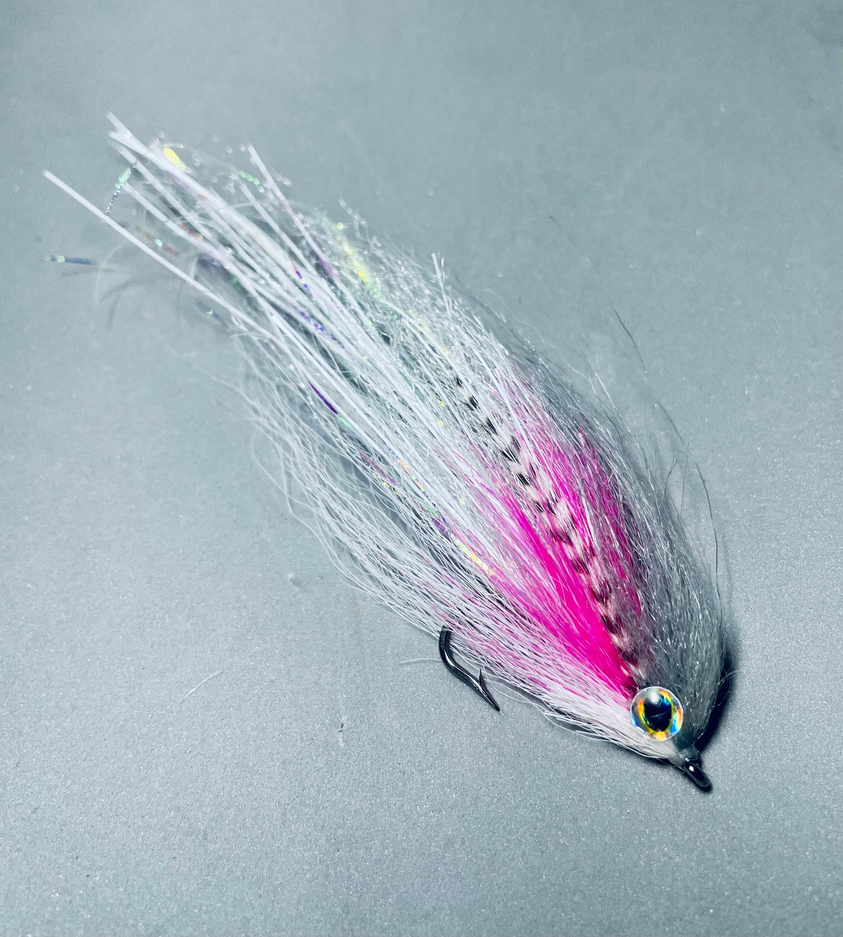 Paul Monaghan's Pink Punk Hollow Deceiver Fly, Streamer Flies