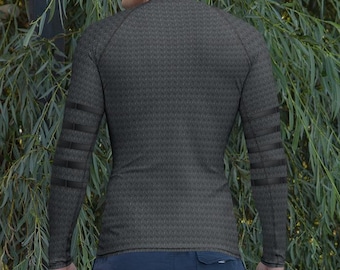 Donkere mail met armbanden print rash guard