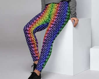 Pantalones deportivos ajustados para mujer con estampado de escamas de dragón arcoíris, pantalones deportivos coloridos con estampado de escamas de dragón para mujer.