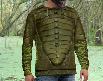 Creature From The Black Lagoon Inspired Unisex Sweatshirt, Gillman Halloween Costume Shirt