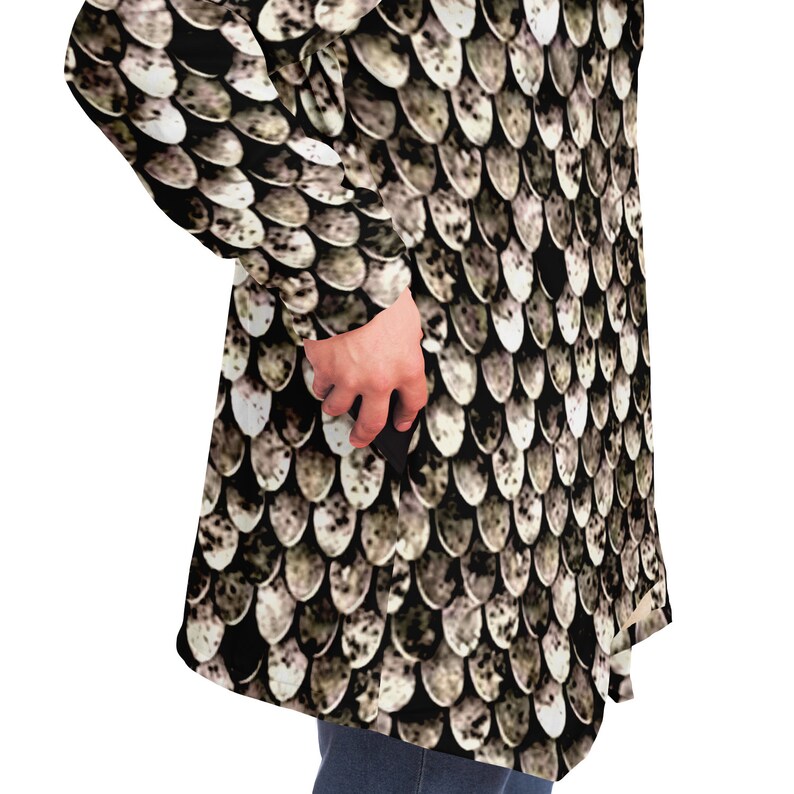 Tarnished Scale Mail Print Cloak Medieval Cosplay Coat Etsy