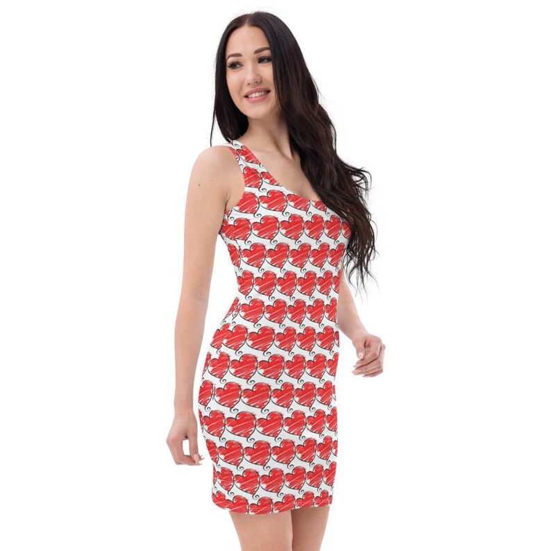 Hearts Sleeveless Dress
